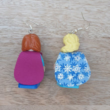 Load image into Gallery viewer, Anna &amp; Elsa character earrings
