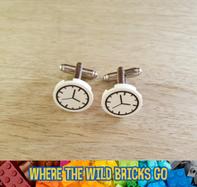 Load image into Gallery viewer, Clock cufflinks
