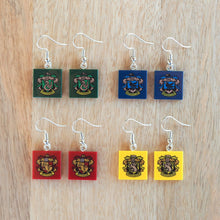 Load image into Gallery viewer, House Crests (School of Wizardry) earrings
