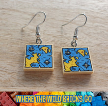 Load image into Gallery viewer, Pirate Map earrings
